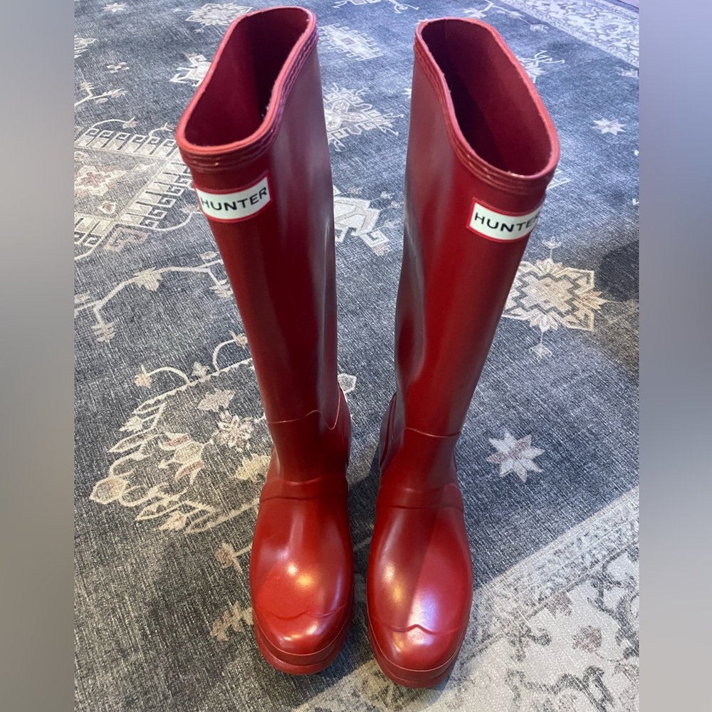 Red Hunter Boots